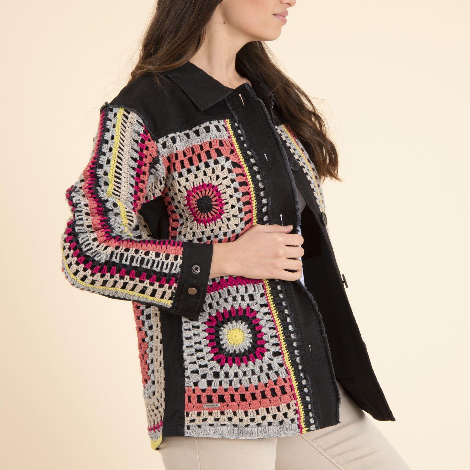 Chaqueta Algodón Orgánico Mujer Leonia Negro-3