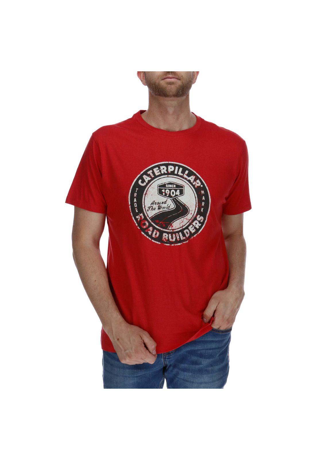 Polera Mc Hombre Vintage Road Tee Algodón Rojo-0