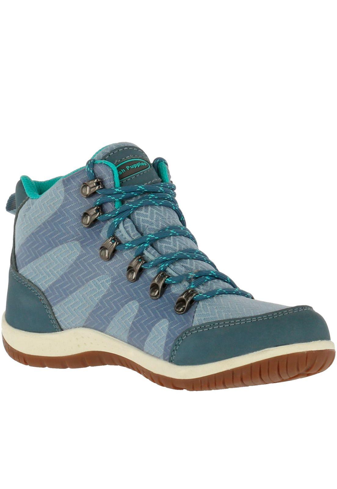 Botin Cuero Mujer Finch Azul-0