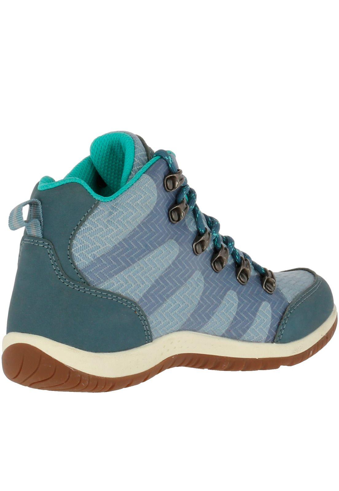 Botin Cuero Mujer Finch Azul-4