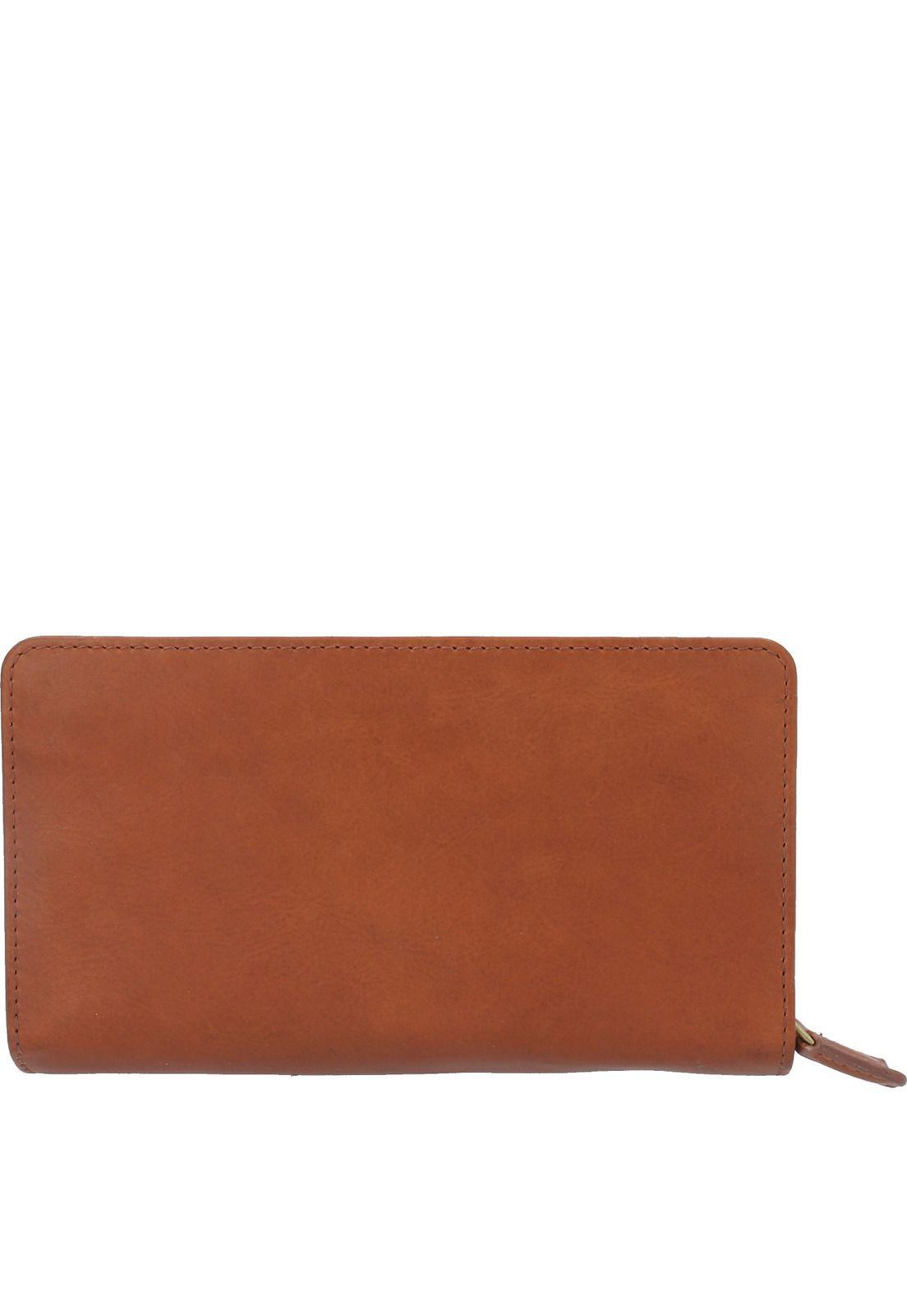 Billetera Cuero Mujer Omi Barry Café-1