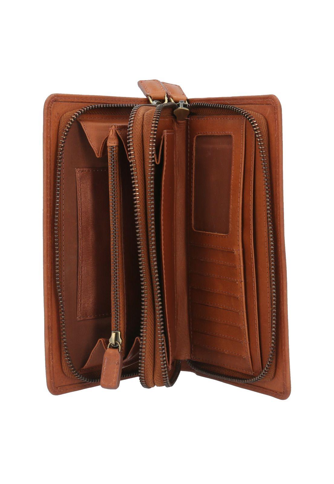 Billetera Cuero Mujer Omi Barry Café-2