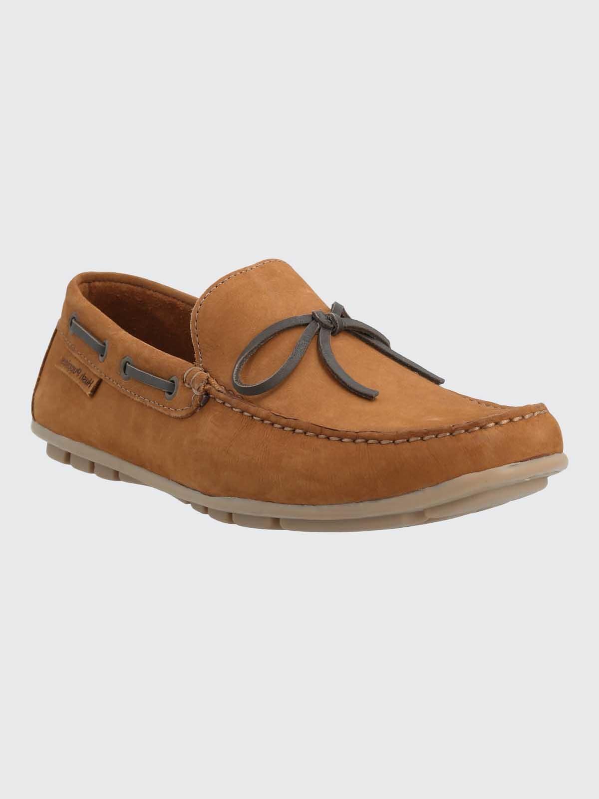 Mocasin Cuero Hombre Croce Café-0