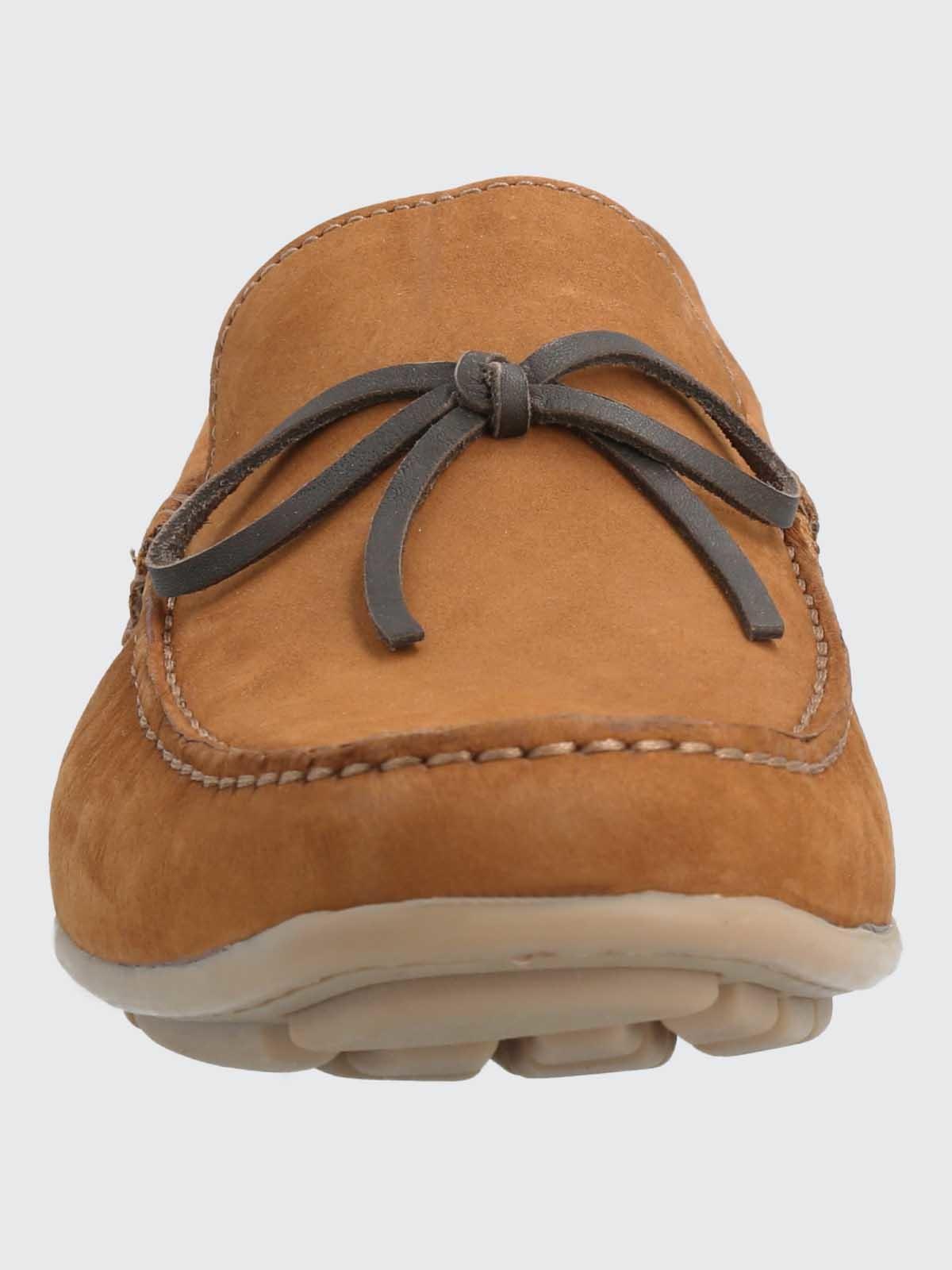 Mocasin Cuero Hombre Croce Café-3