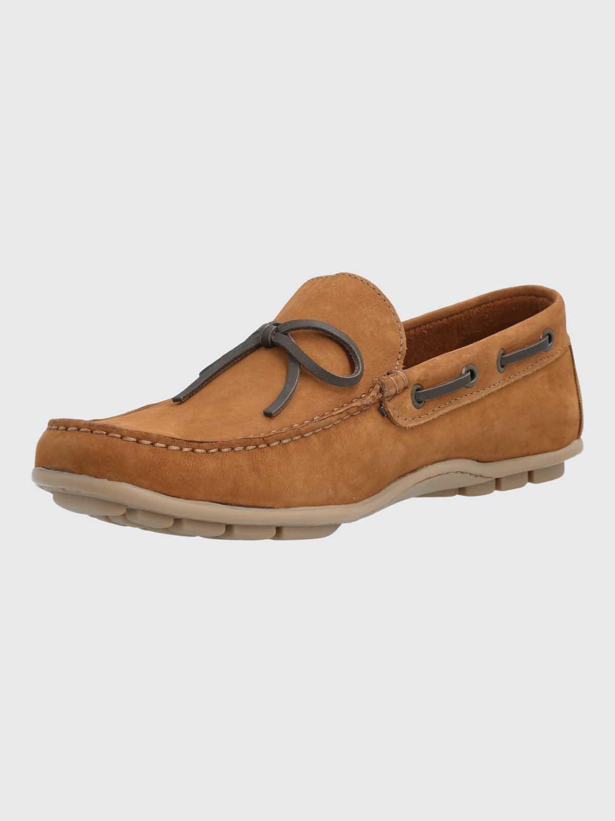 Mocasin Cuero Hombre Croce Café-4
