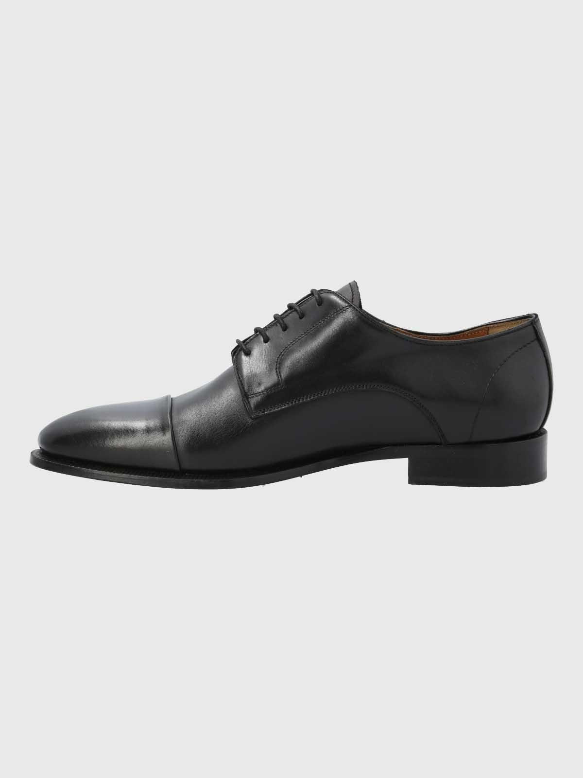 Zapato Italiano Hombre Cuero Moratii Negro-5