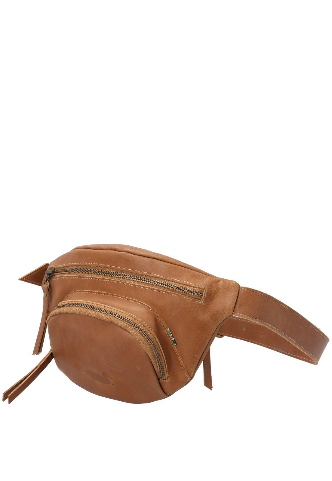 Banano Cuero Mujer Ema Waist Café-1