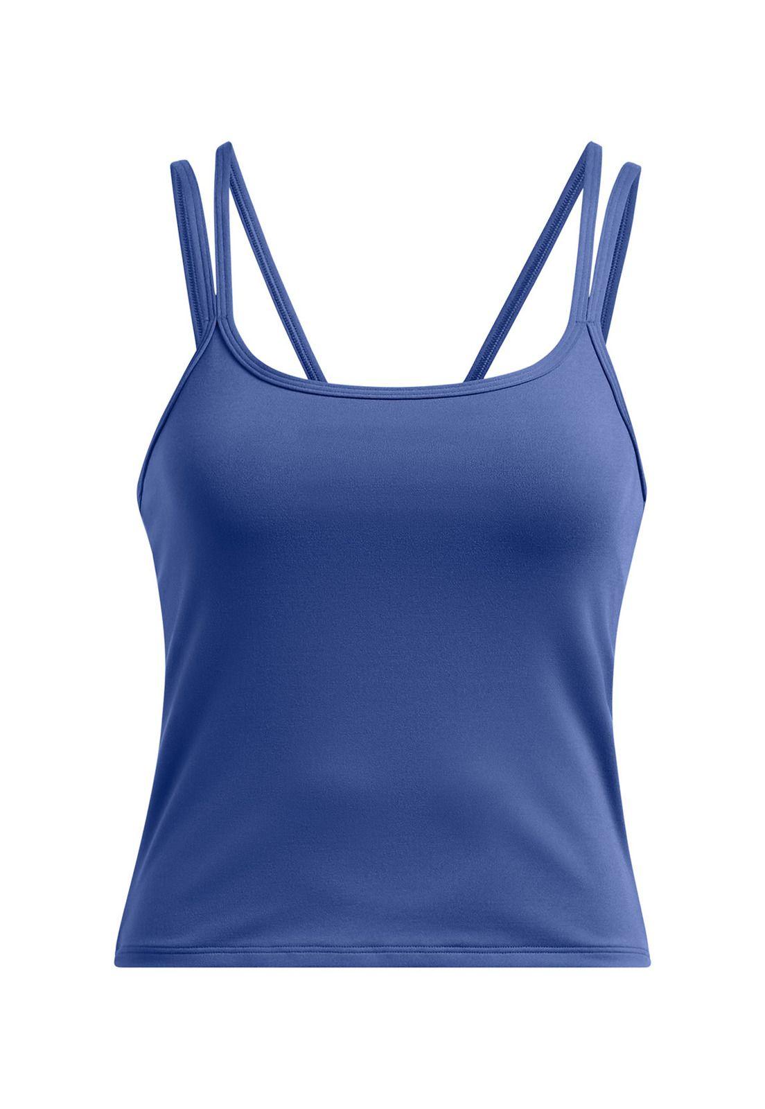 Polera sin mangas Motion mujer Azul-0