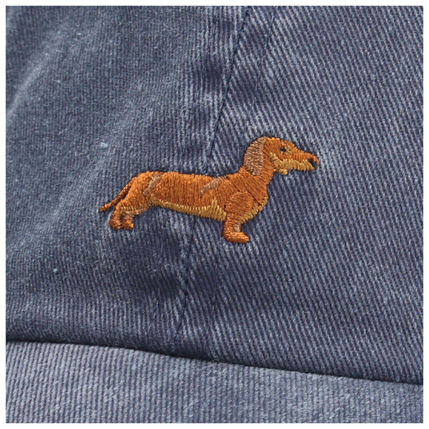 Jockey Algodón Unisex Cap Dachshund Azul-2