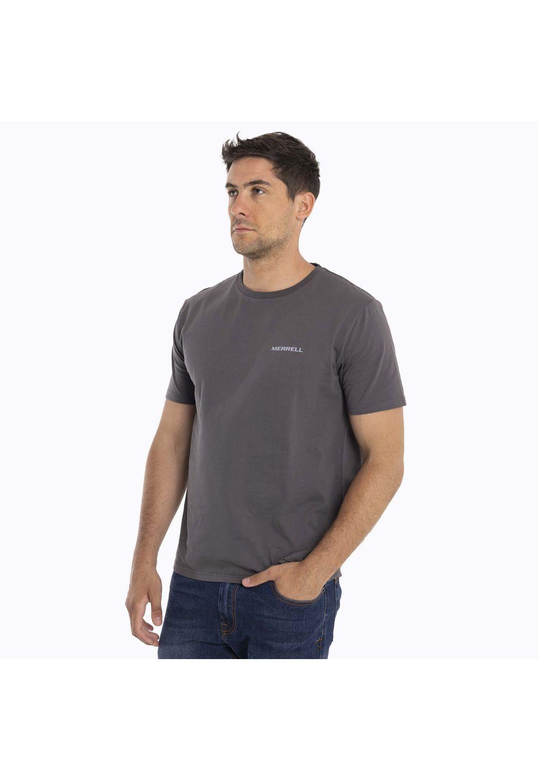 Polera Hombre Nuts Gris Merrell-0