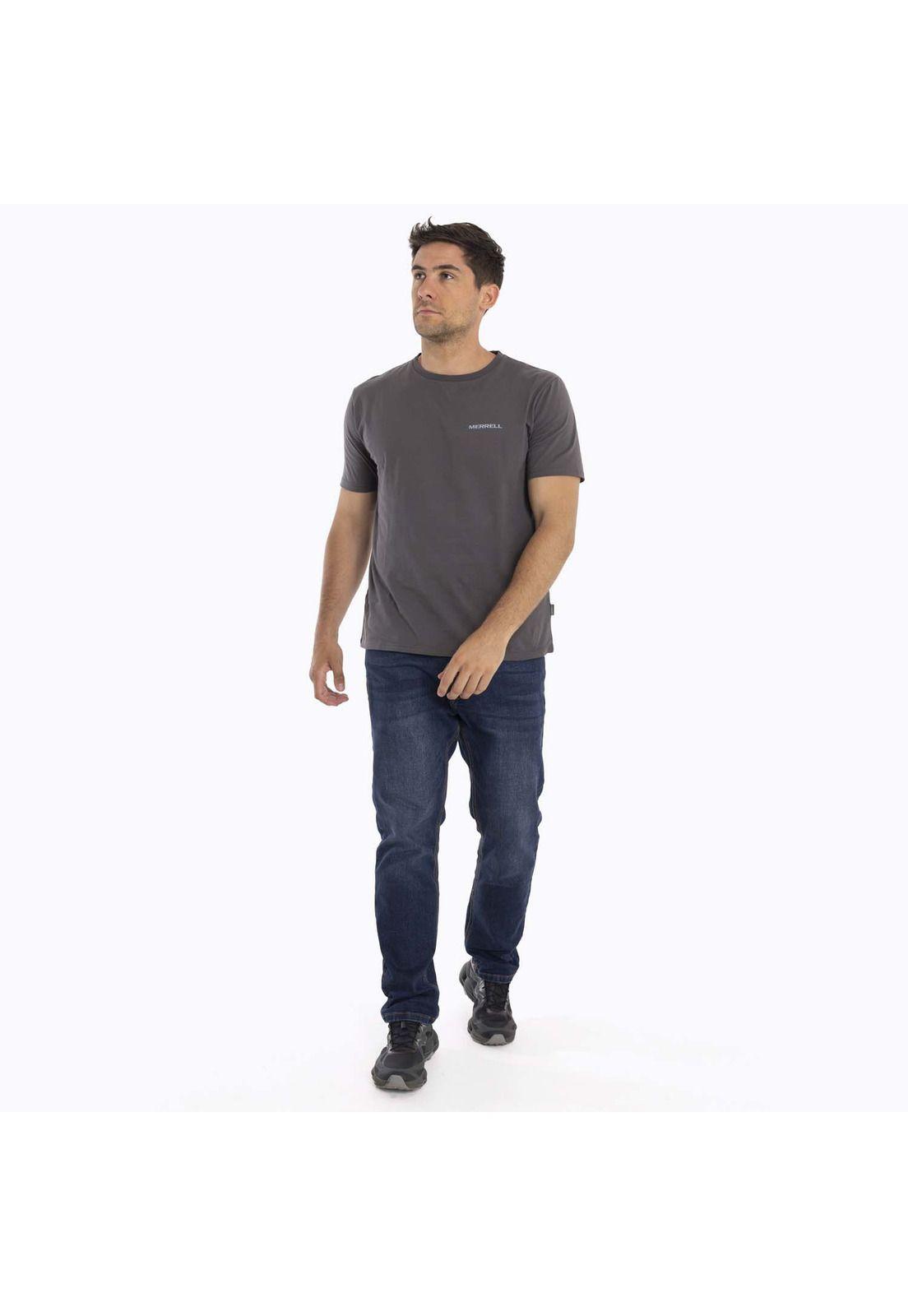 Polera Hombre Nuts Gris Merrell-4