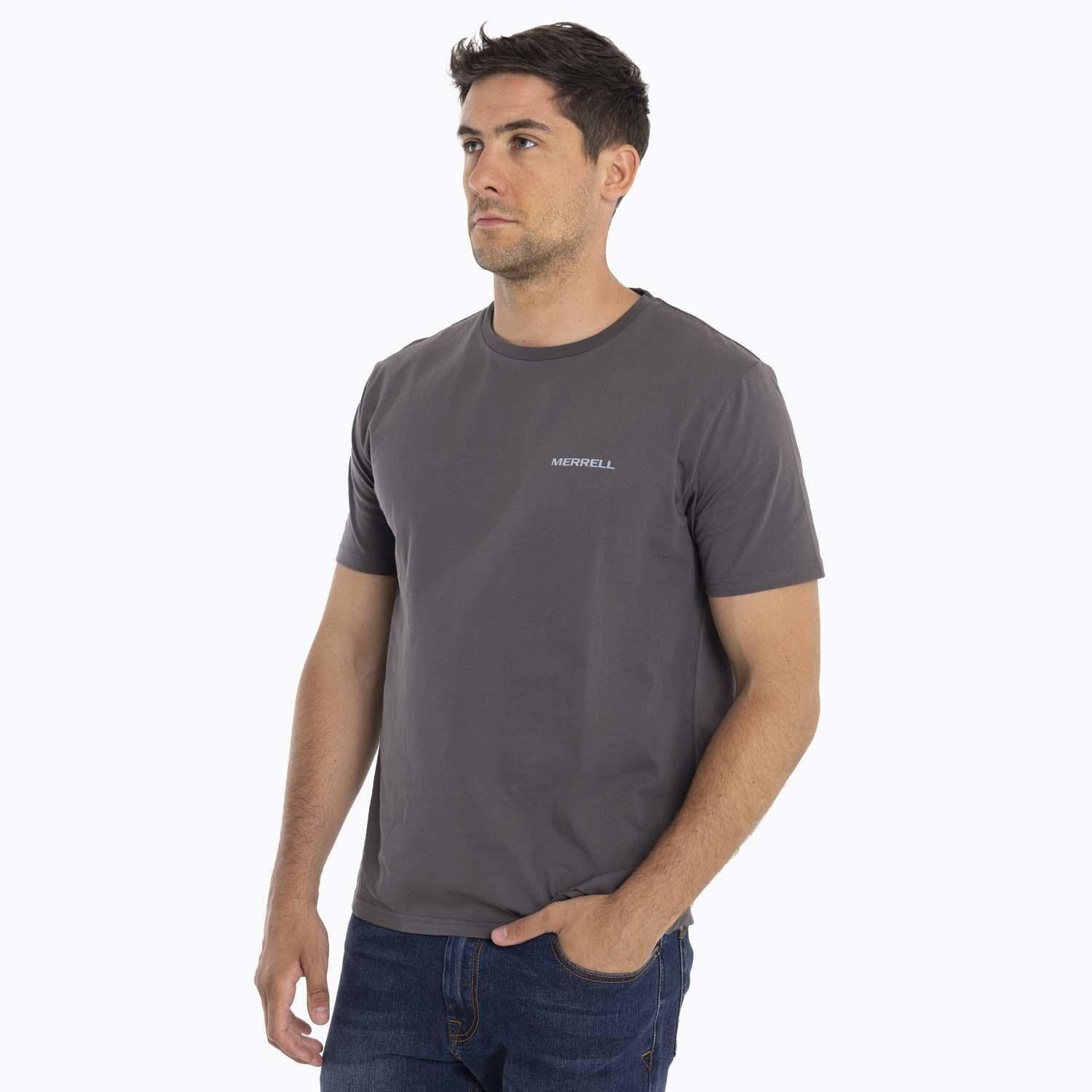 Polera Hombre Nuts Gris Merrell-0