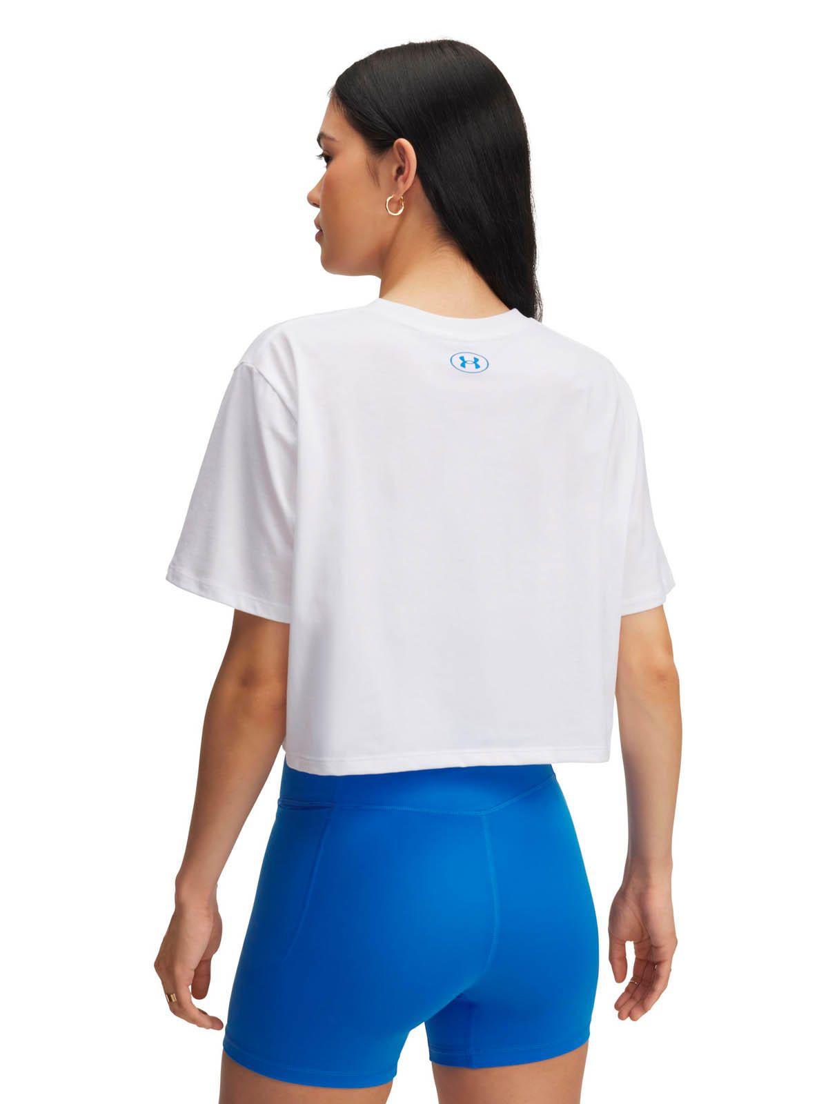 Polera Lifestyle para mujer Varsity Oversized blanco -4