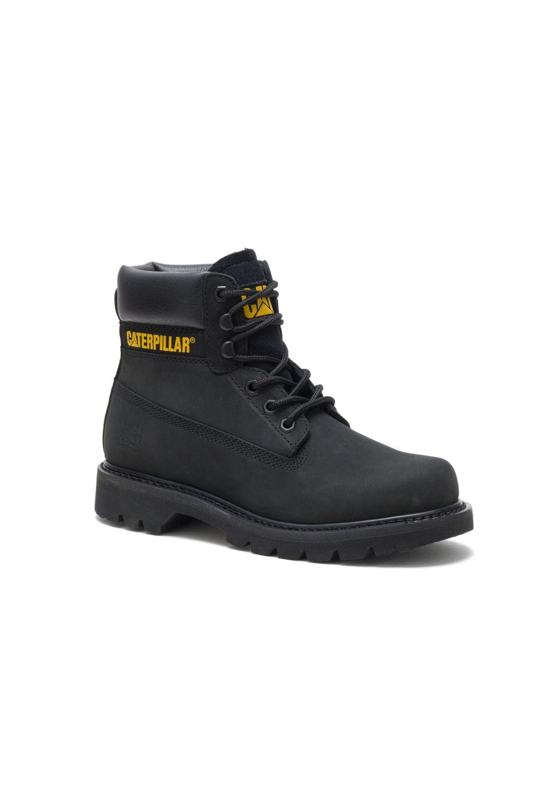 Botin Mujer Casual Colorado Negro Cat-0
