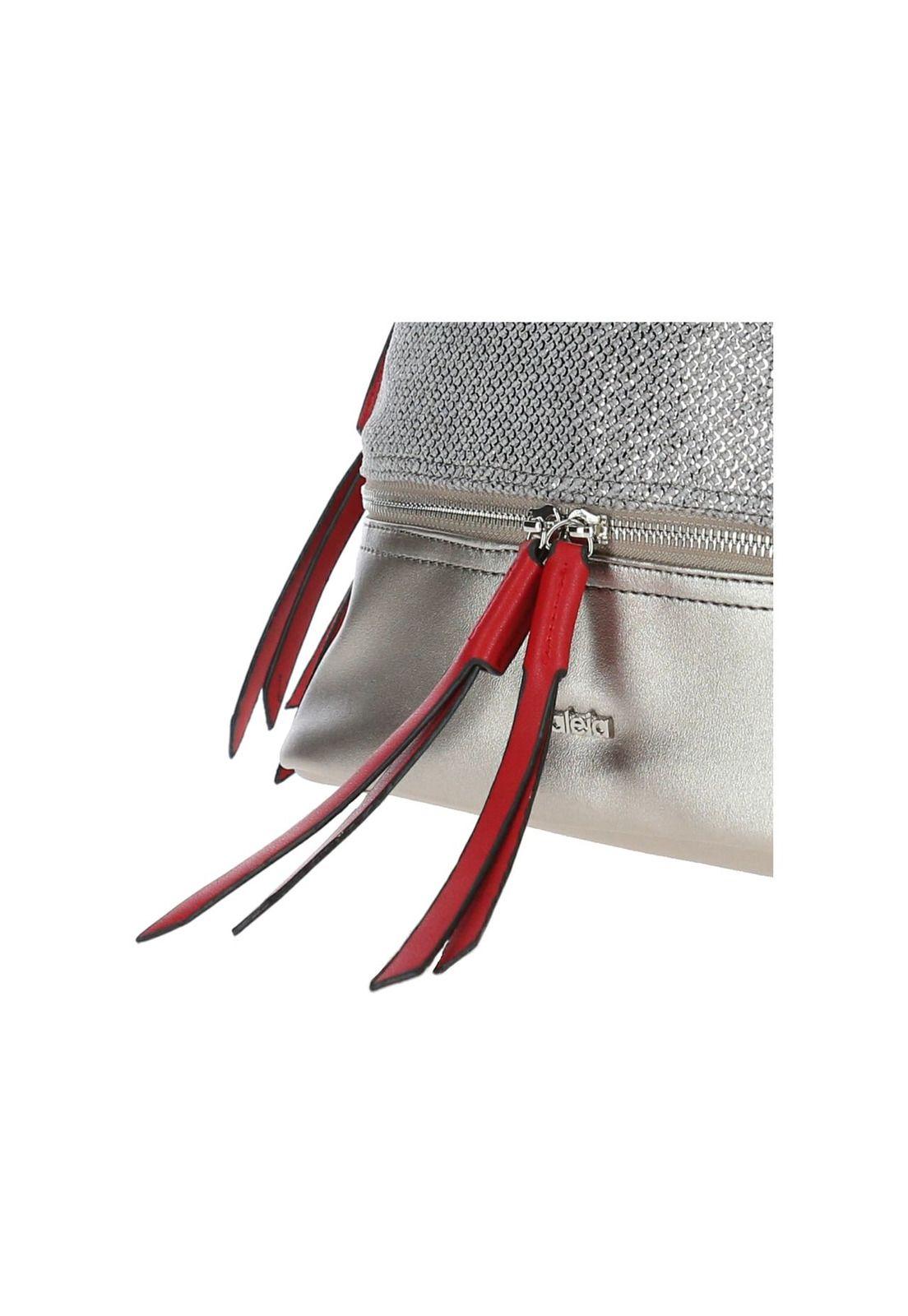 Cartera Flo  Plateado-3