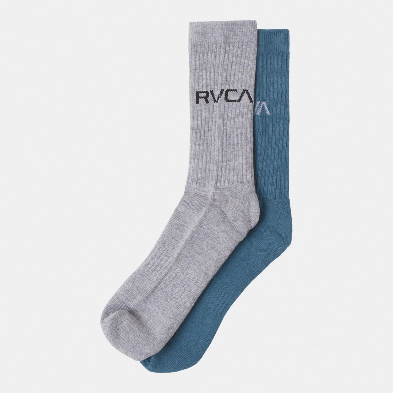 Pack 2 Calcetines Hombre Basic Crew M Azul Marino-0