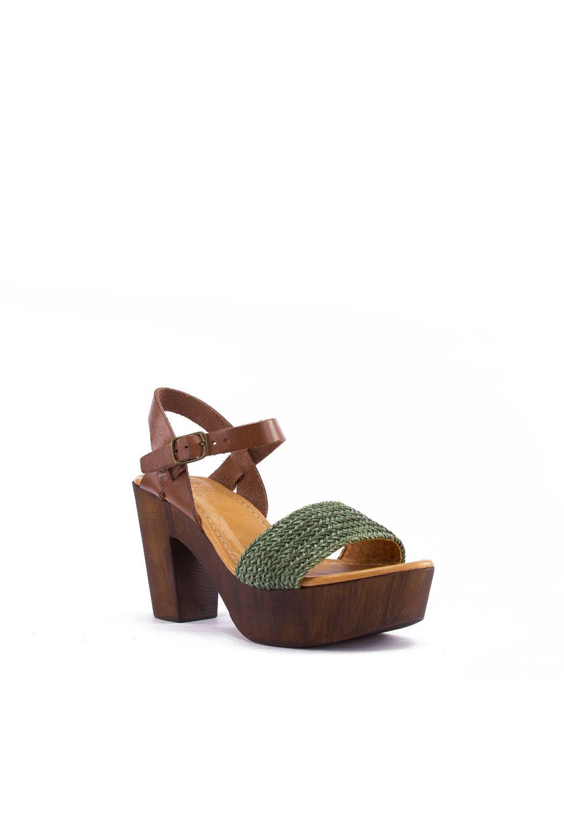 Sandalia  Aqua Casual Verde-1