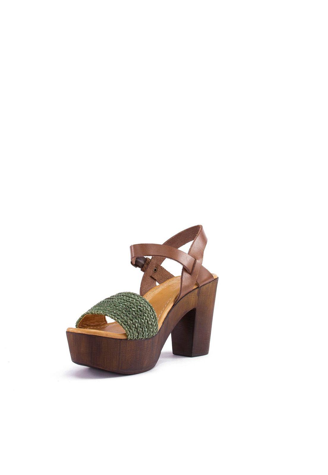 Sandalia  Aqua Casual Verde-3