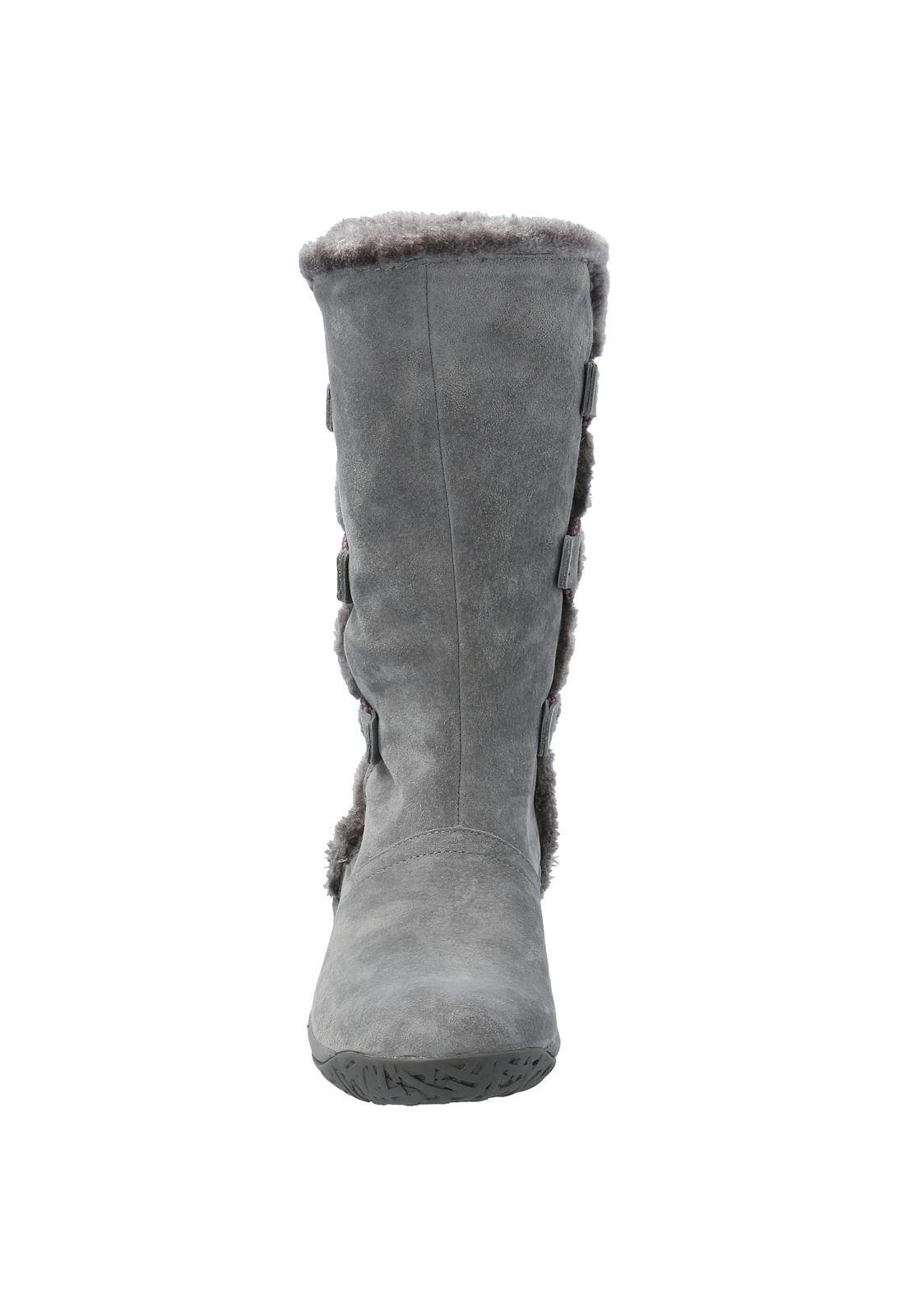 Bota Cuero Mujer Alove Gris-5