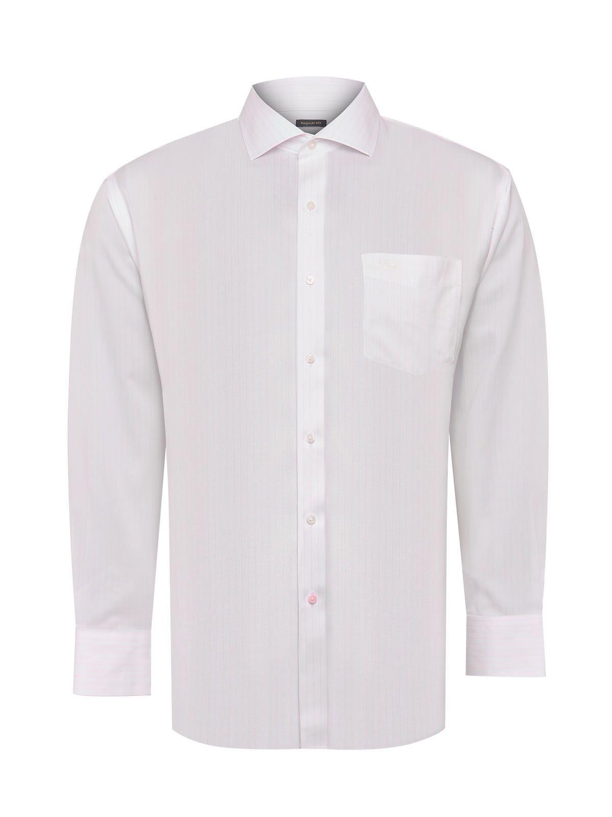 Camisa Algodón Libre de Arrugas Hombre Blanco-1