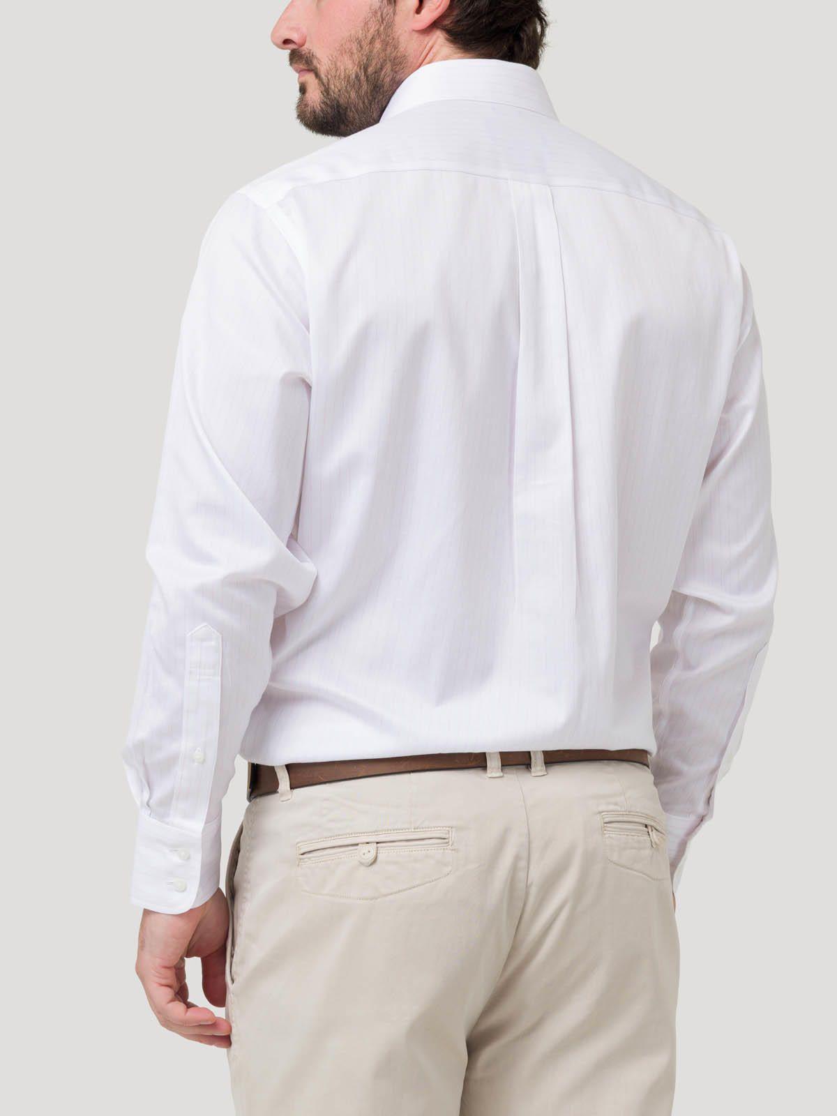 Camisa Algodón Libre de Arrugas Hombre Blanco-5