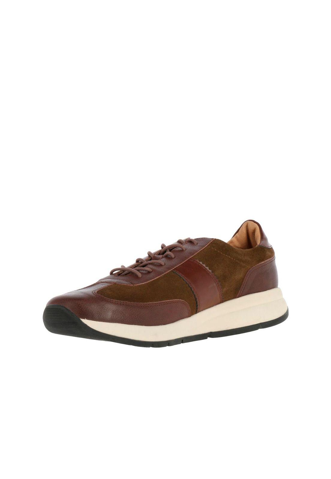 Zapatilla Cuero Conrad Brown-1