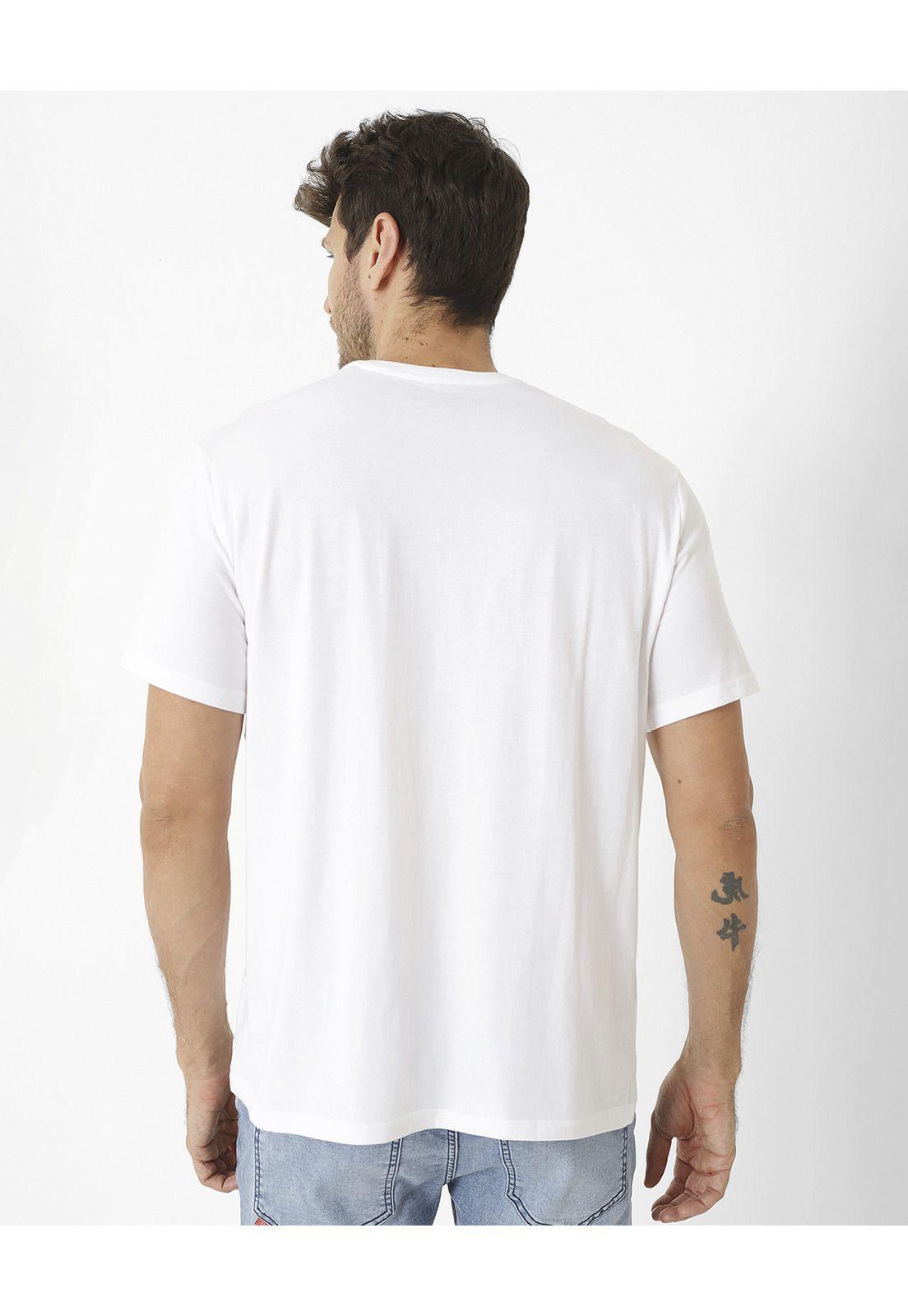 Polera M/C Foundation Pocket Te Blanco Hombre-1