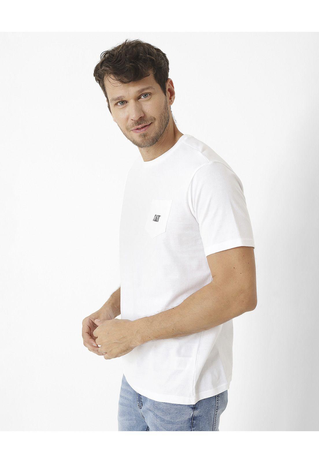 Polera M/C Foundation Pocket Te Blanco Hombre-3
