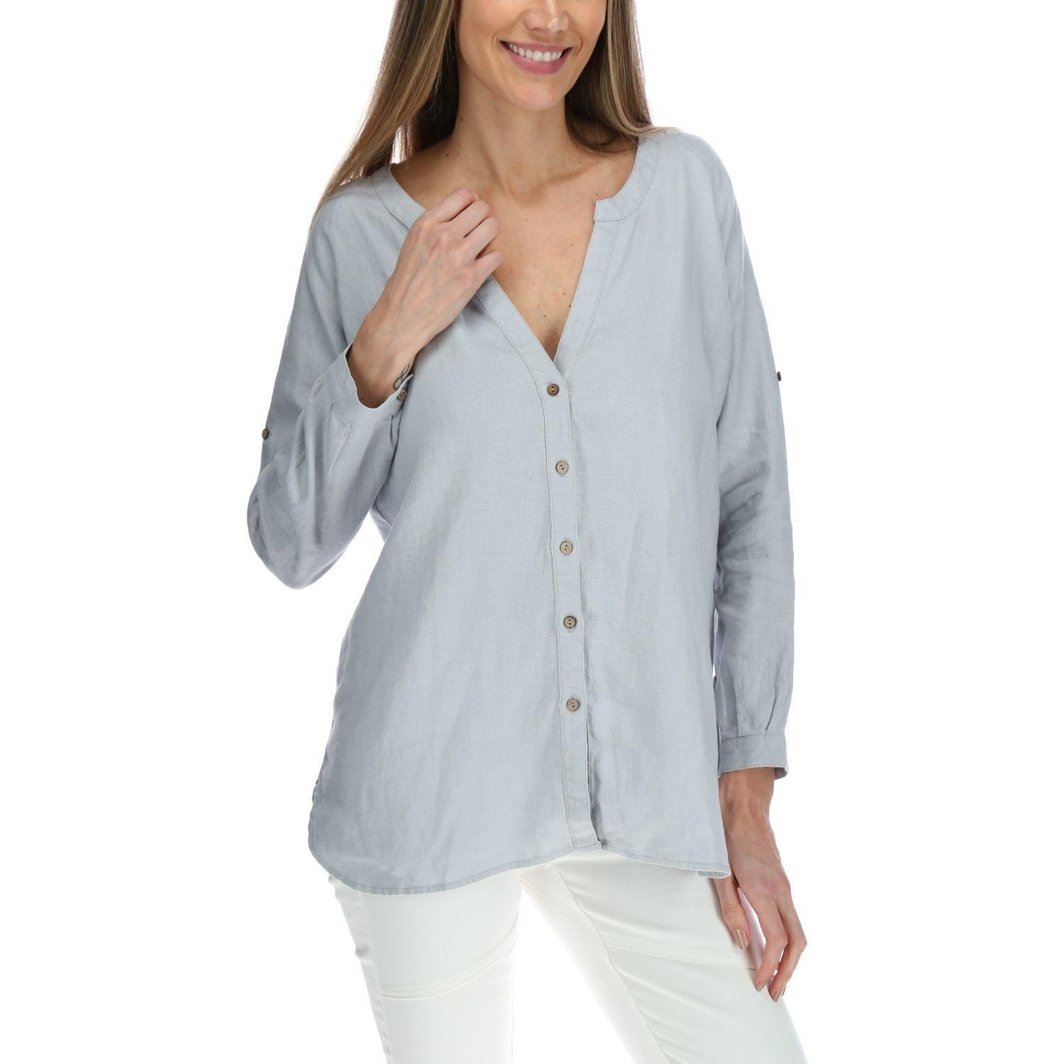 Blusa Manga Larga Mujer Maite Celeste-0