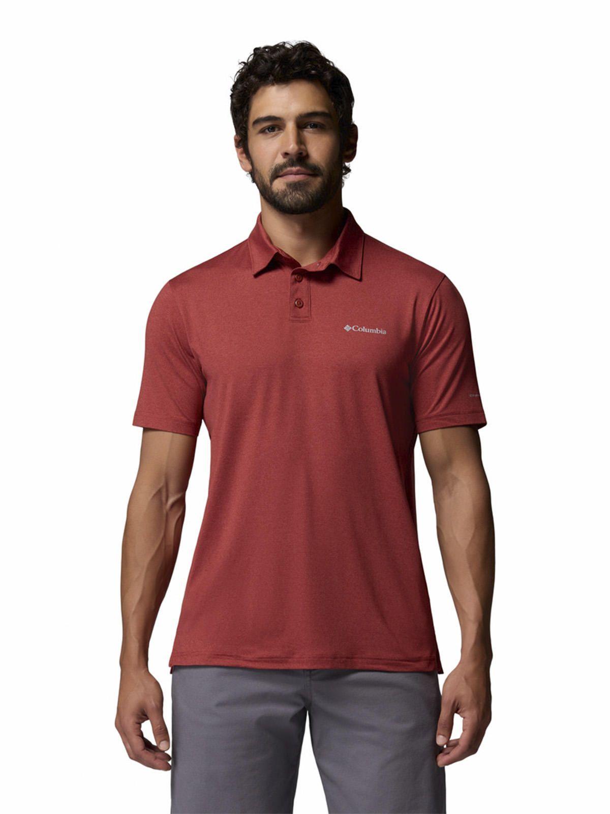 Polera Recycled Hombre Parsons Point Polo Rojo-0