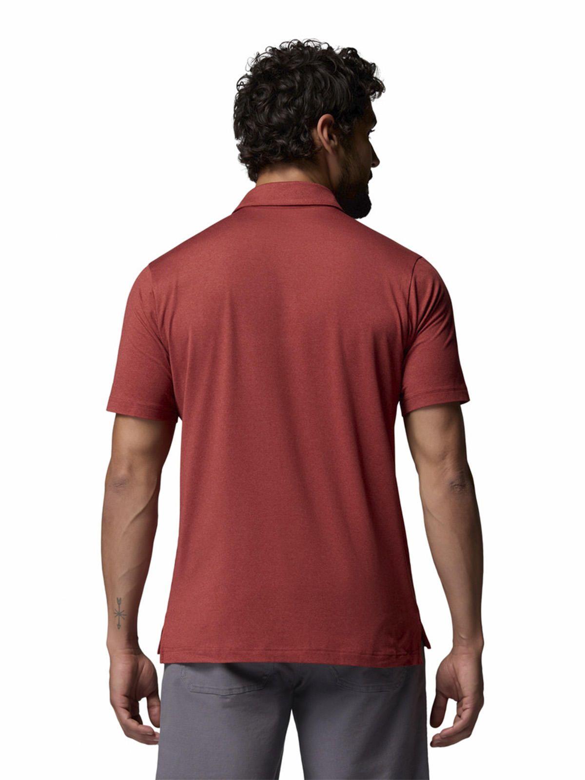 Polera Recycled Hombre Parsons Point Polo Rojo-4