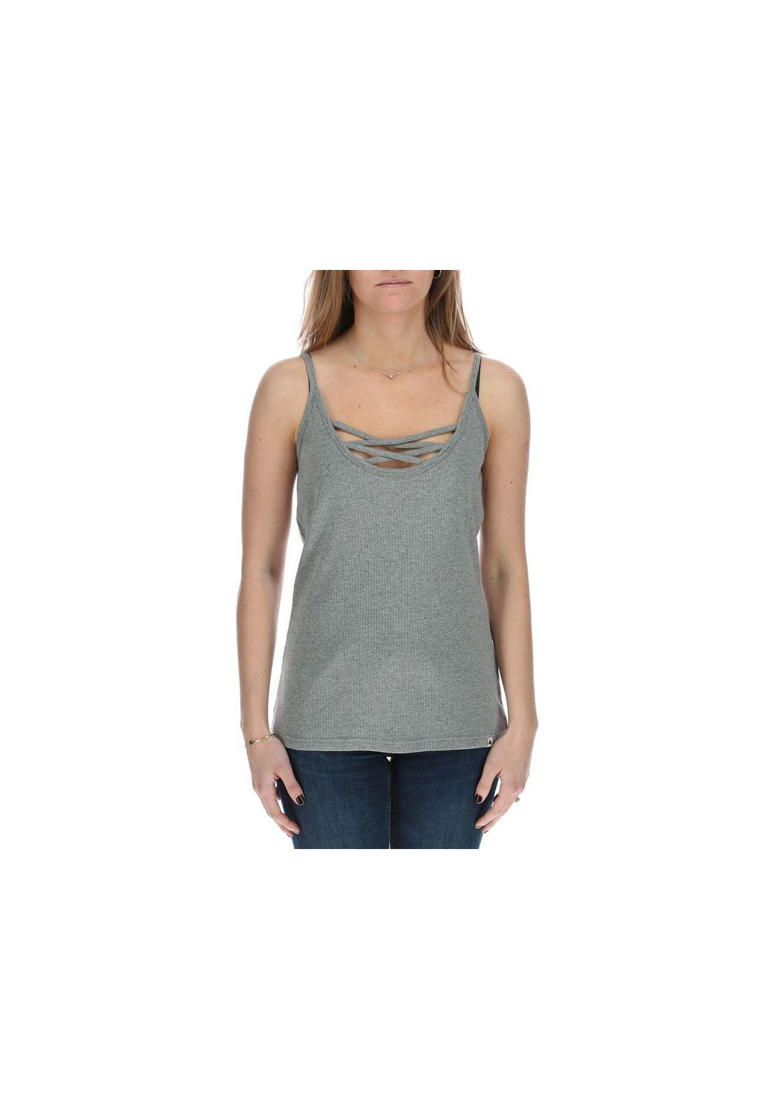 Polera S/M  Mujer Sunset Gris-0