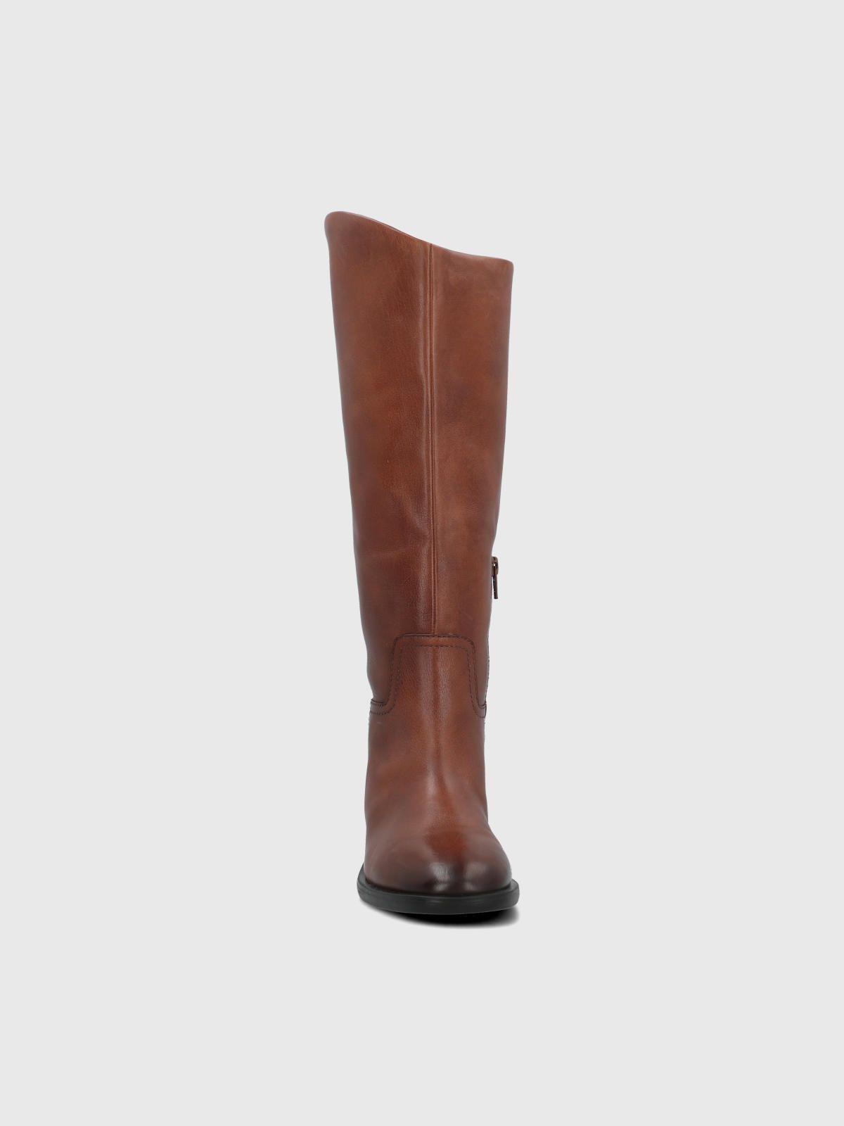 Bota Cuero Mujer Jorse Café-3