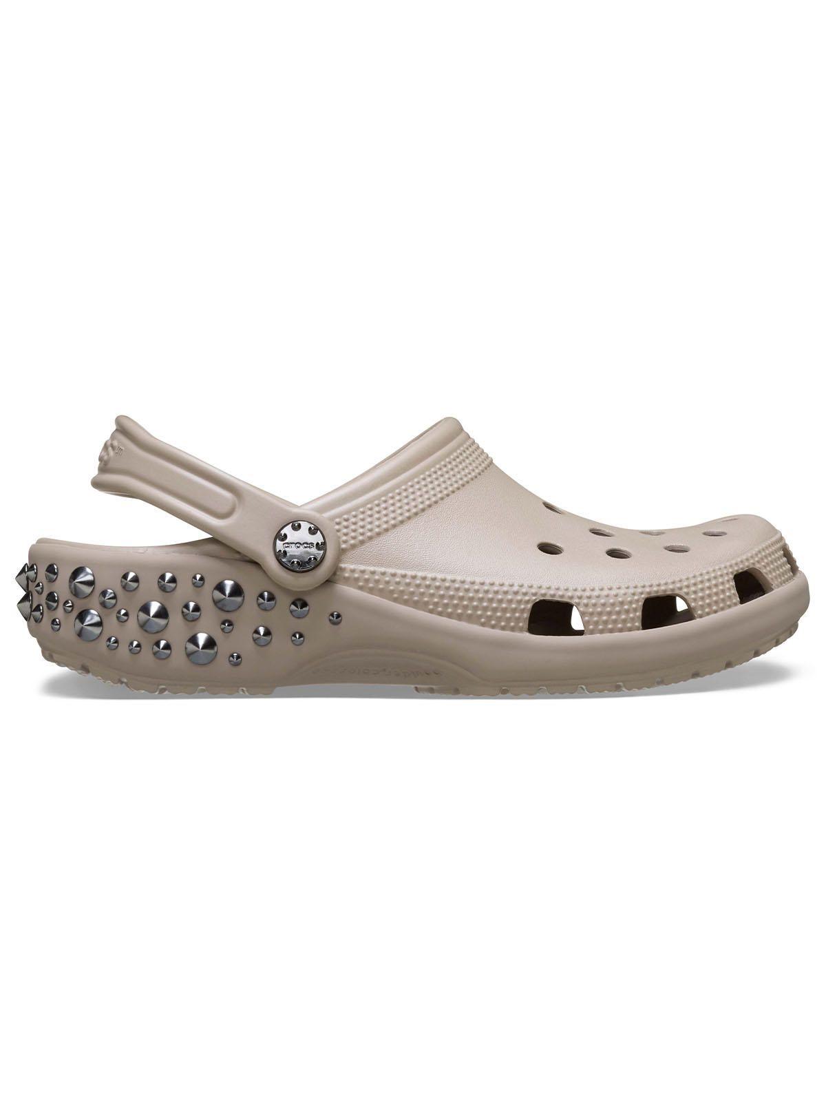 Zueco Crocs Unisex Classic Clog Studded Café-0