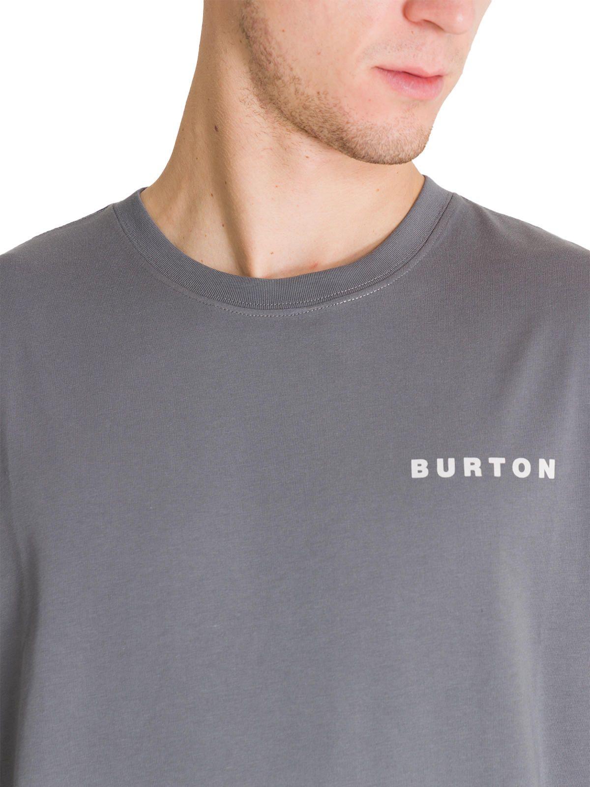 Polera Manga Larga Hombre Mini Chest Logo Gris Burton-4