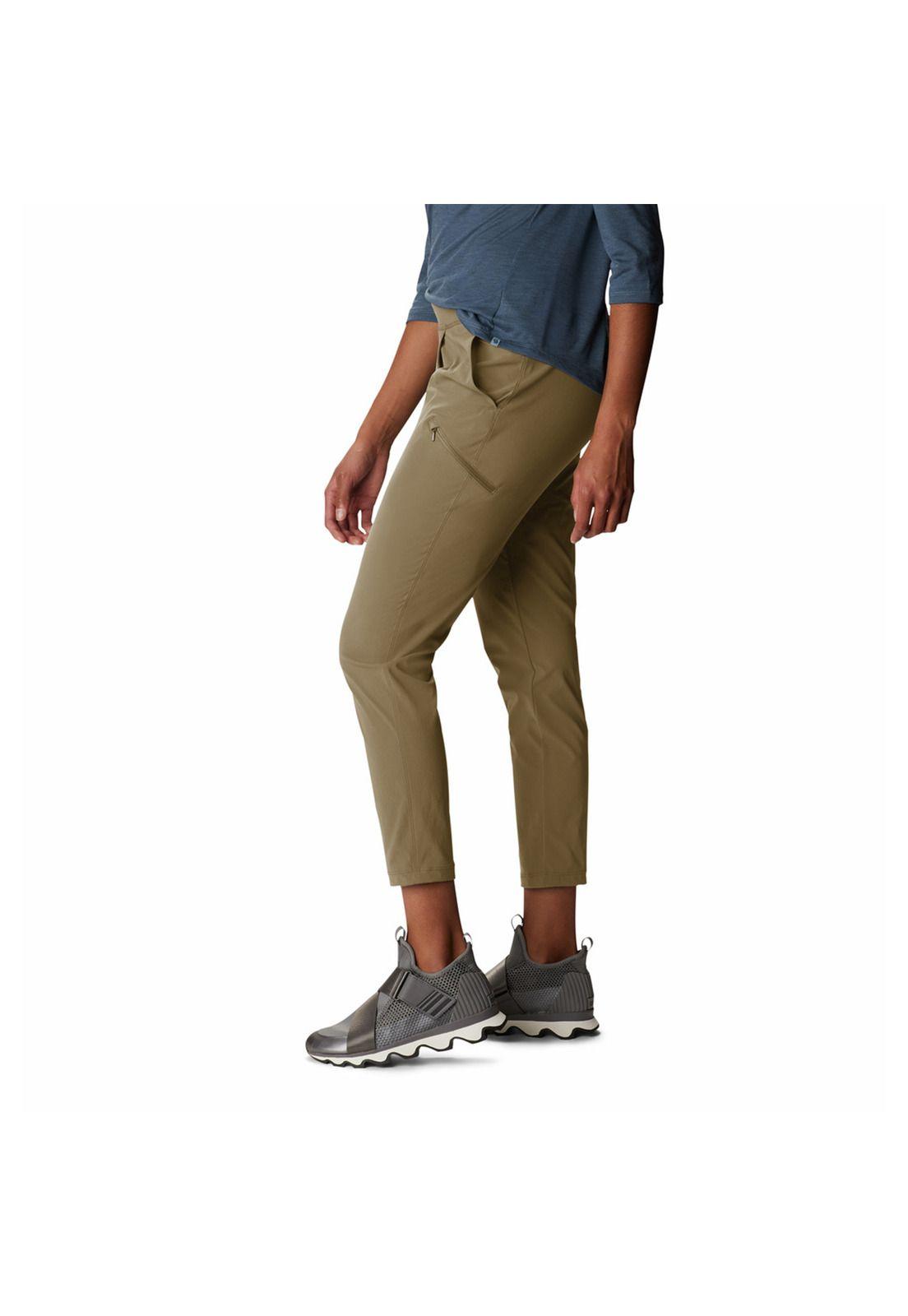 Pantalon Mujer Dynama Ankle Café-1