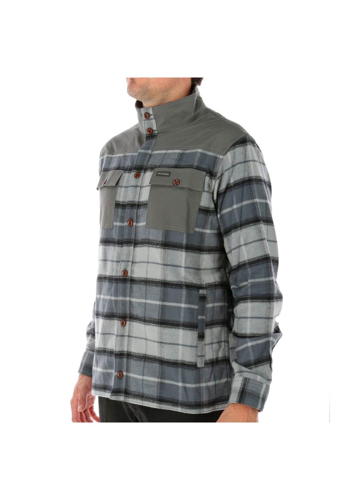 Camisa M/L Deschutes River Shirt Gris-1