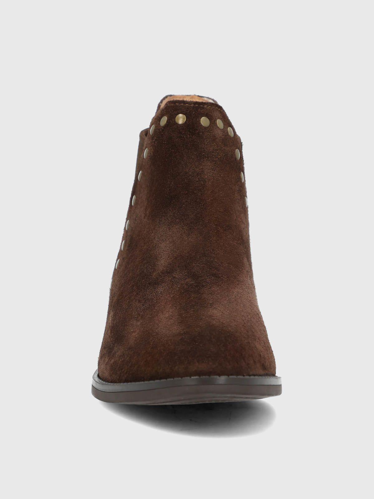 Botin Cuero Alva Café Mujer-3