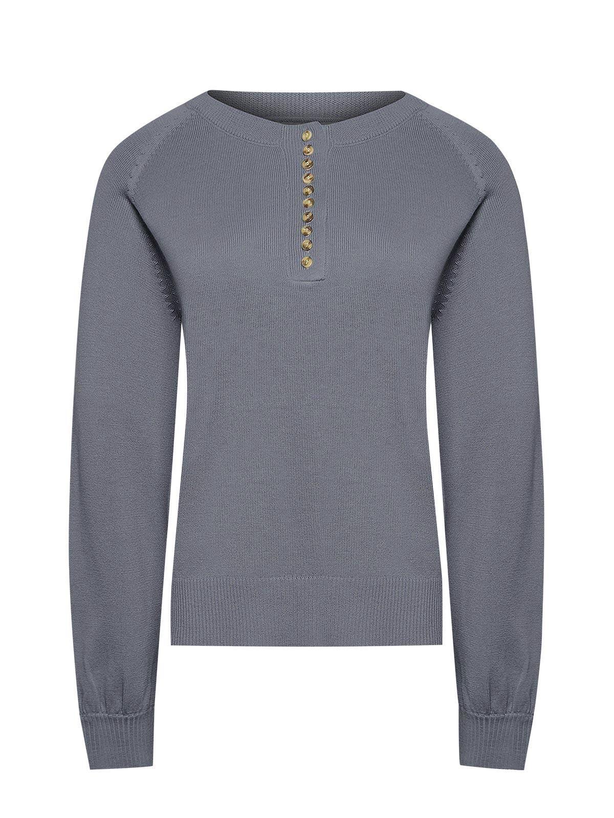 Sweater Mujer Omaha Gris -0
