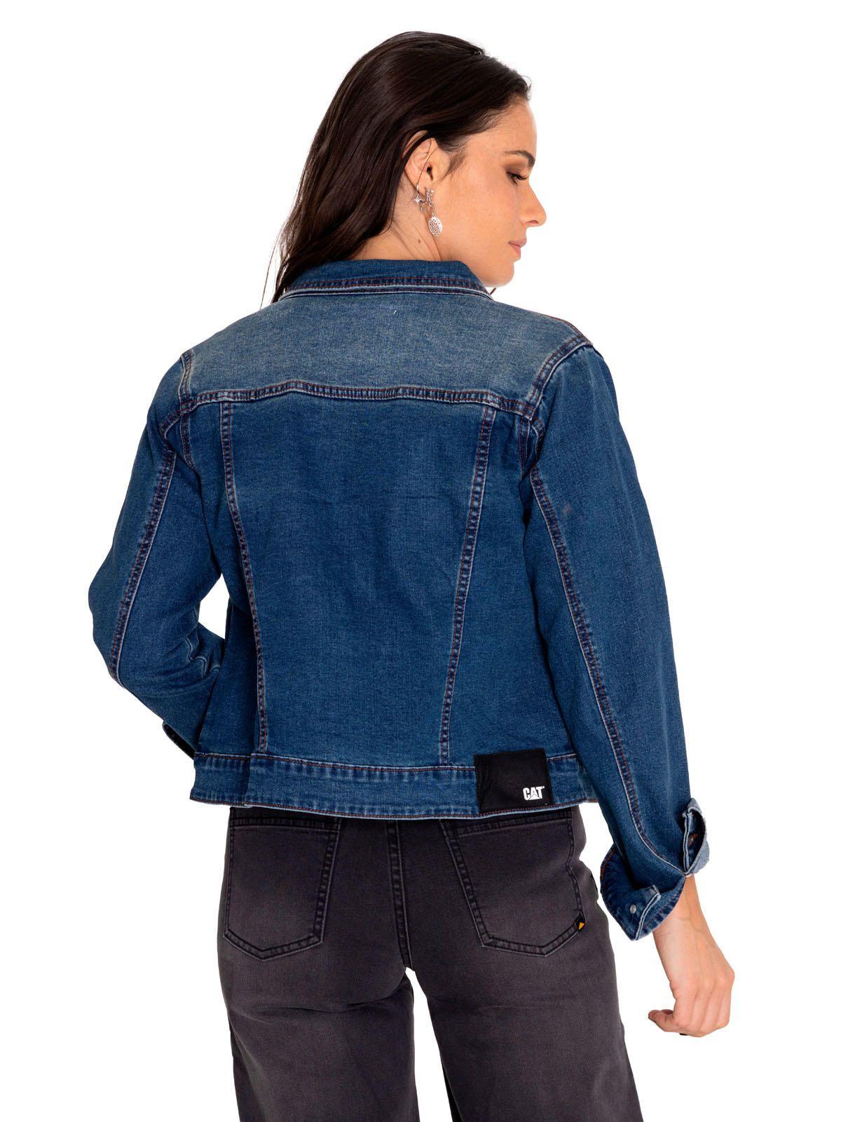 Chaqueta Denim Mujer W Foundation Denim Jacket Rojo-1