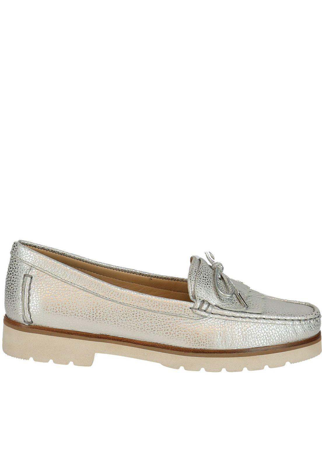 Zapato Cuero Callian Plateado-0