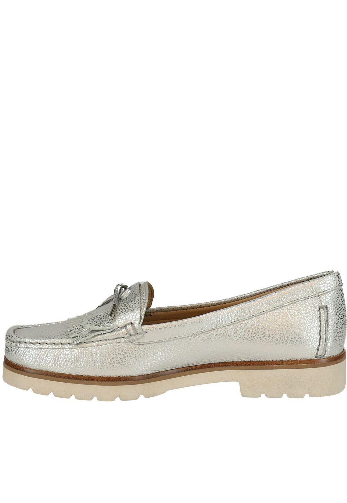 Zapato Cuero Callian Plateado-4