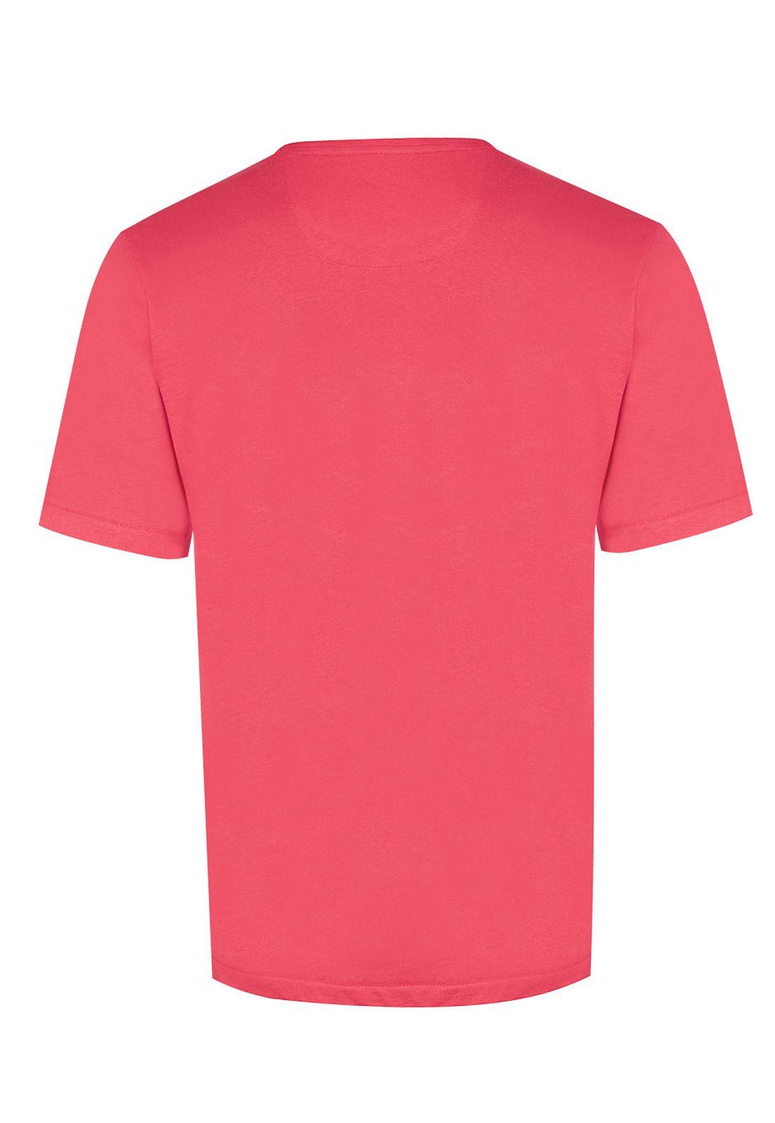 Polera Algodón Orgánico Rosado Basic Hombre -1