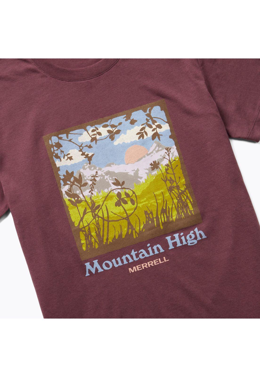 Polera Mujer Mountain High Square Burdeo-1