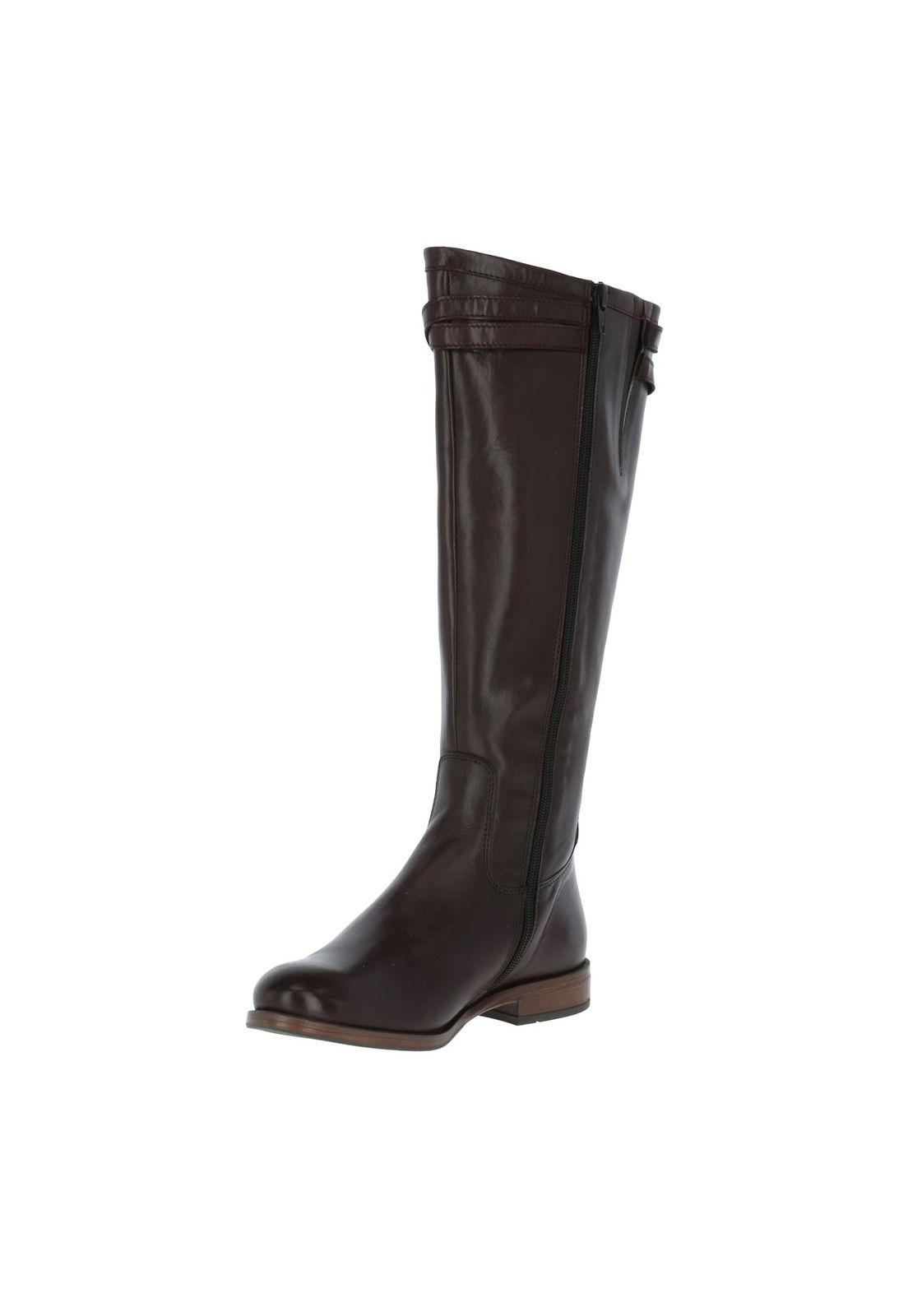 Bota Cuero Lula Chocolate Mujer-1