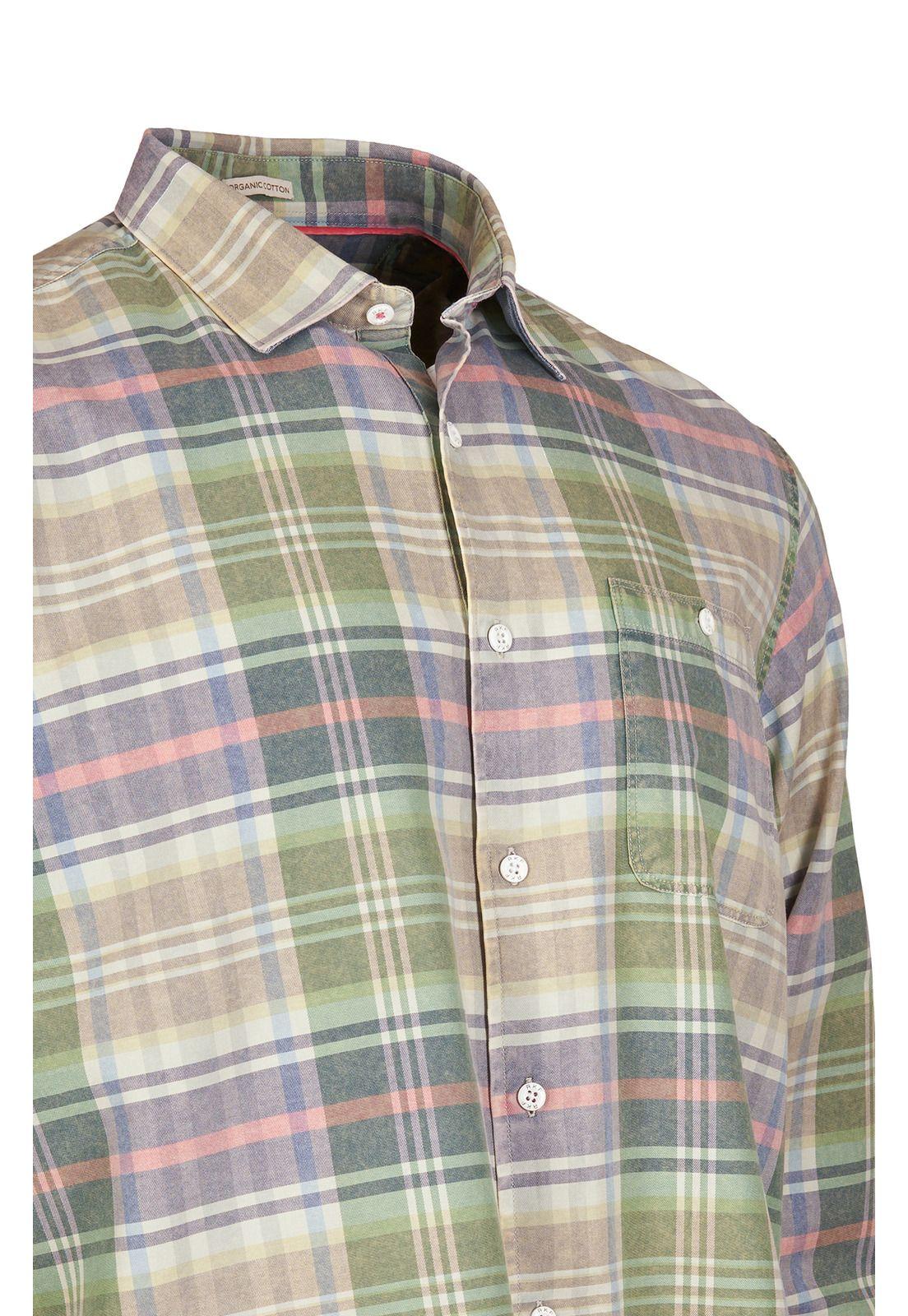 Camisa Algodón Orgánico Hombre Arbed Verde-3