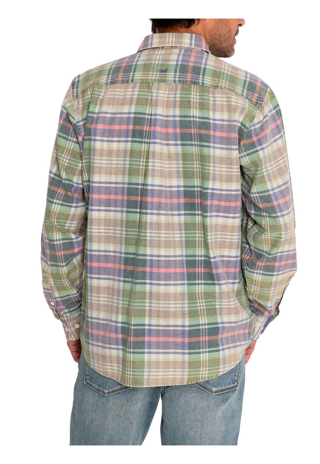 Camisa Algodón Orgánico Hombre Arbed Verde-6