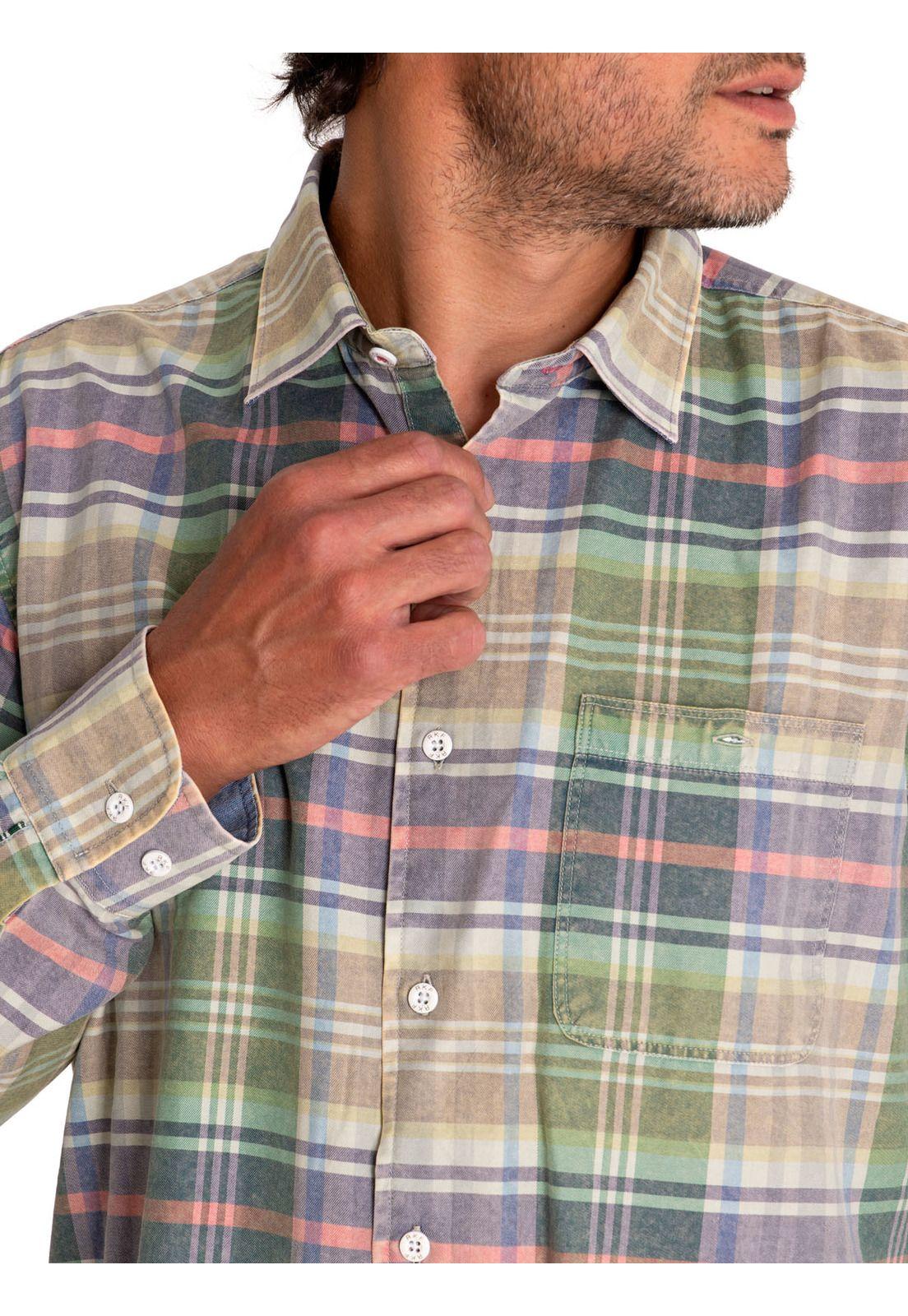 Camisa Algodón Orgánico Hombre Arbed Verde-7