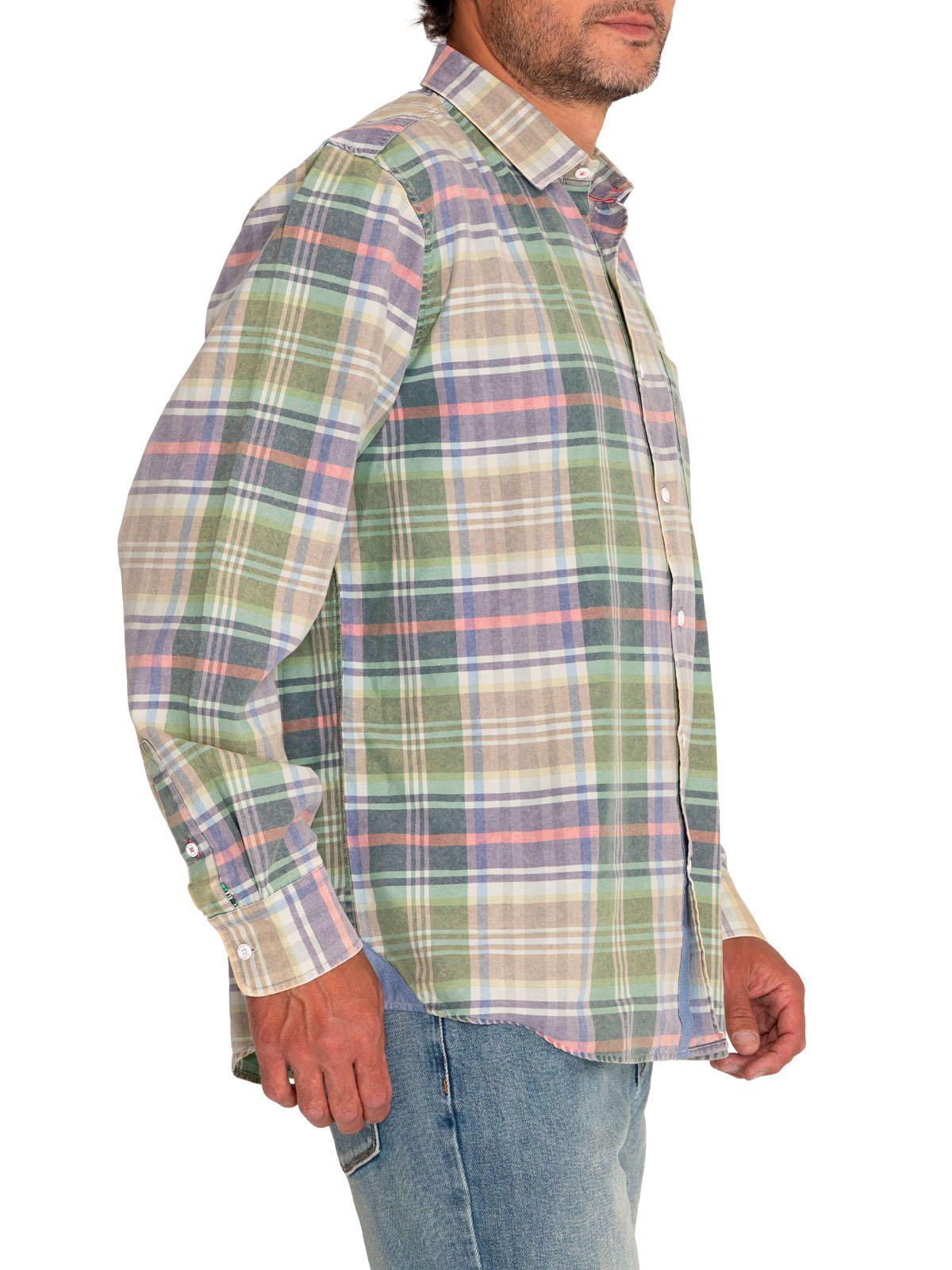 Camisa Algodón Orgánico Hombre Arbed Verde-5