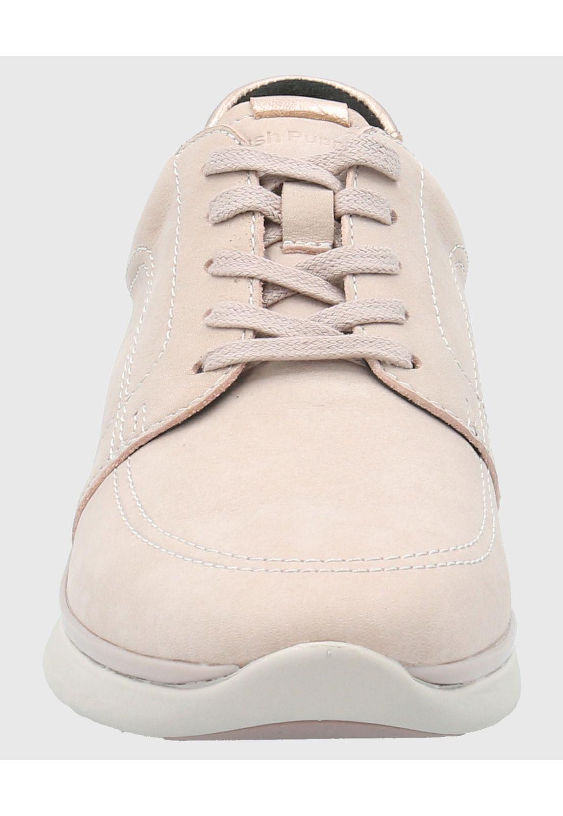 Zapatilla Cuero Mujer Goss Café-3